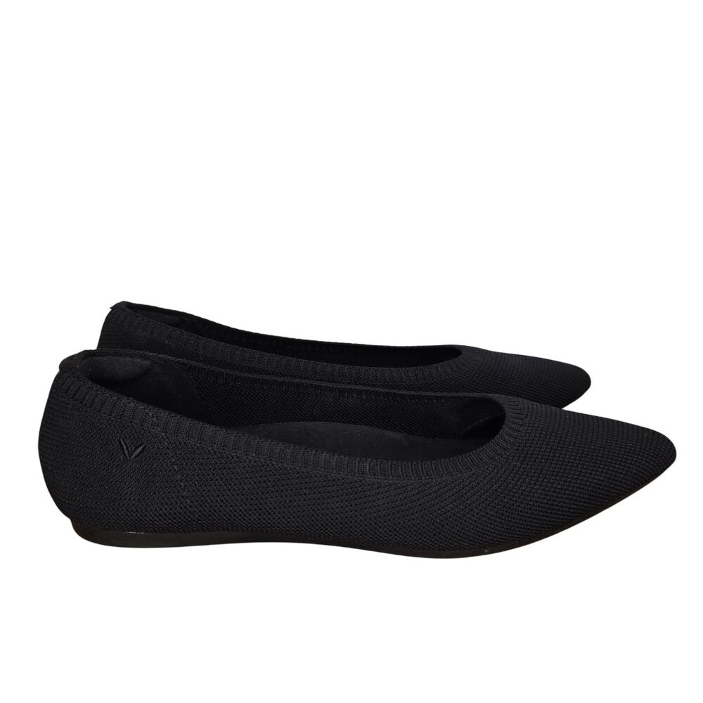 VIVAIA Pointed Toe Black Ballet Flats Women's EU 40, US 9
